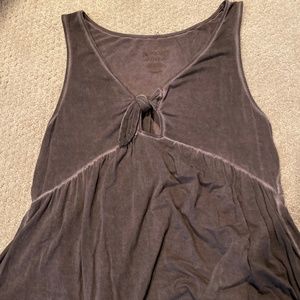 flowy soft tank with tie loop